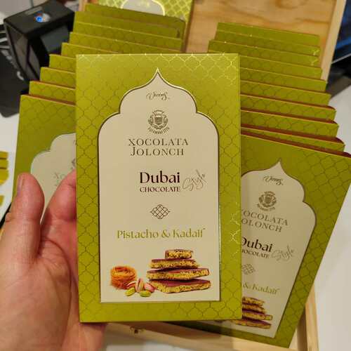 旺购上品 西班牙代购VICENS DUBAI 开心果夹心巧克力PISTACHO