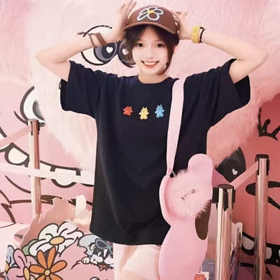 AIMEEWQ小怪兽休闲短袖T恤