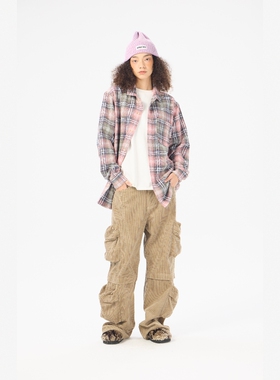 AIMEEWQ 新款秋冬小怪兽定织色织格线下爆款小男孩格子衬衫AM0608