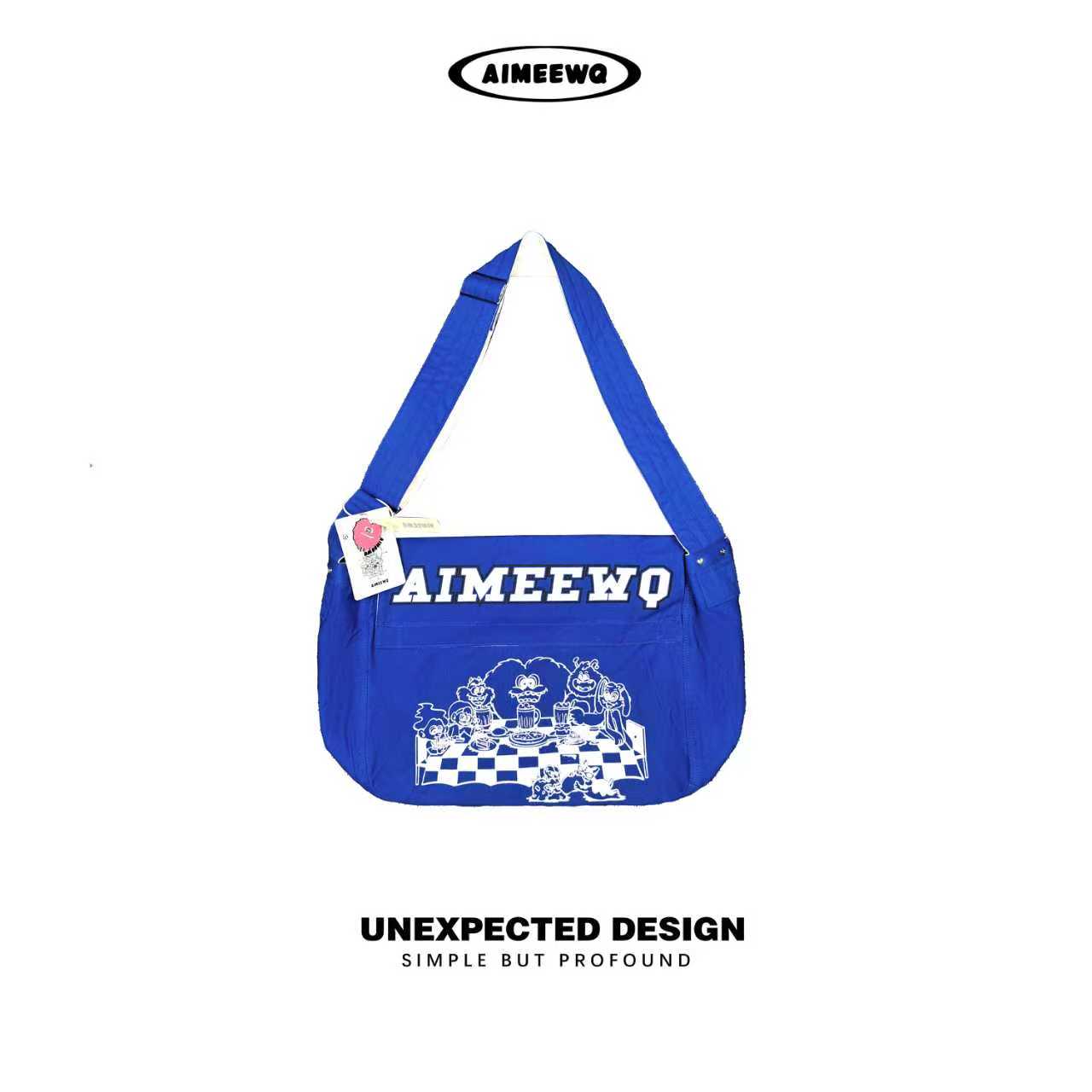 AIMEEWQ小怪兽大容量帆布包图片