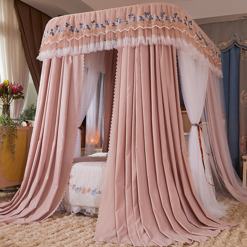 遮光铝合金床幔睡棉人双层家用