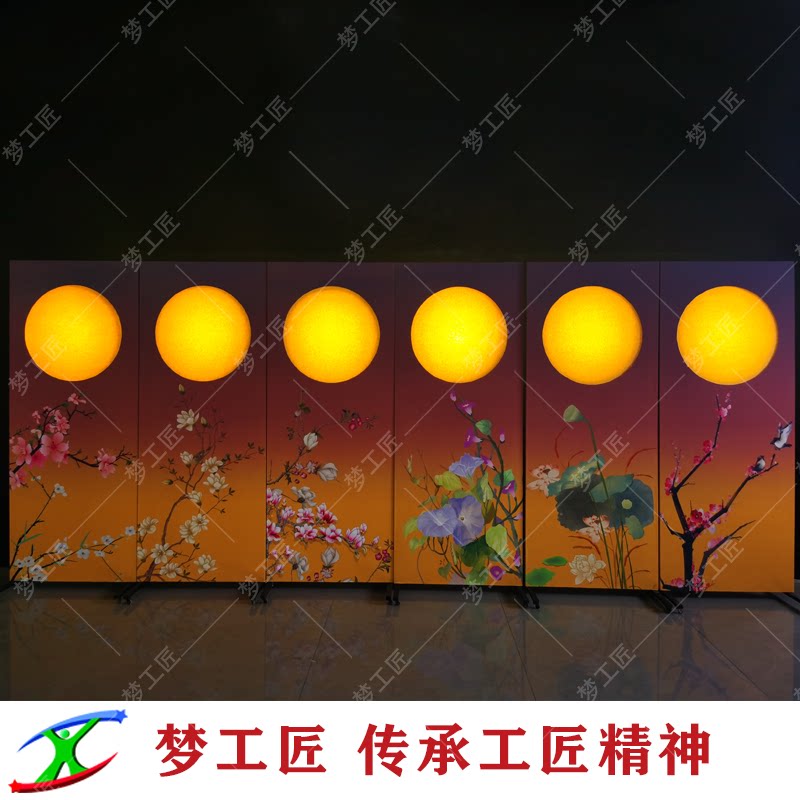花供今朝舞蹈道具屏风宋朝桌子花瓶 花演出比赛舞蹈道具源头工厂