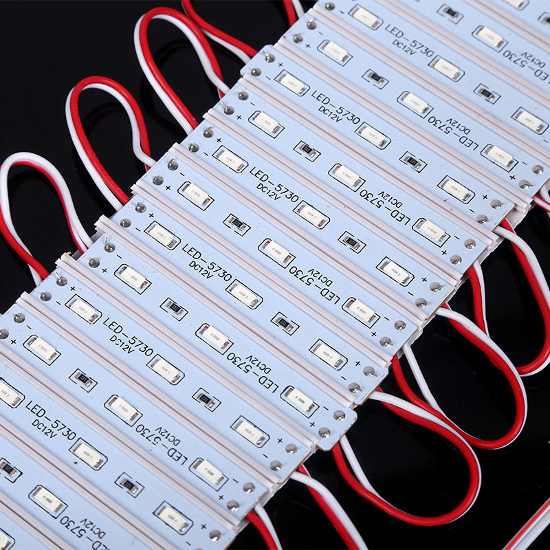 led模组12v防水3灯超级模组 广告灯箱招牌发光字灯条灯带户外高亮