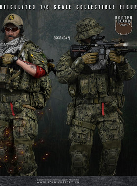 预售定金SoldierStory 1/6 SS135 海军特种部队 金队队长 GA1