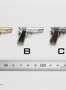 现货 龙山金属 LSJS-012 1/6比例 兵人 压铸合金M1911手枪模型
