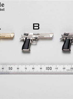 现货 龙山金属 LSJS-011 1/6比例 兵人 压铸合金沙漠之鹰手枪模型