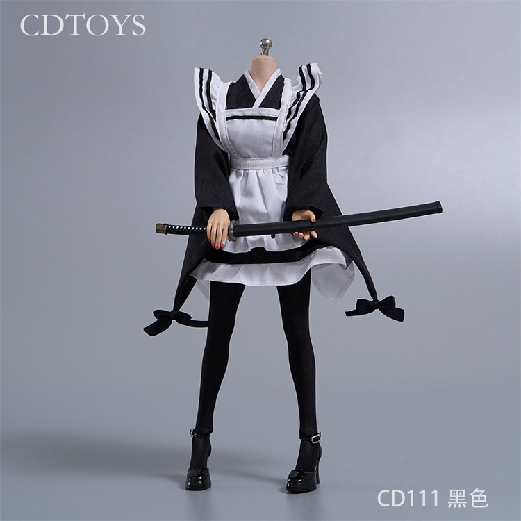 预售定金 CDTOYS CD111 1/6  女兵人和服风女仆洛丽塔 服装配件