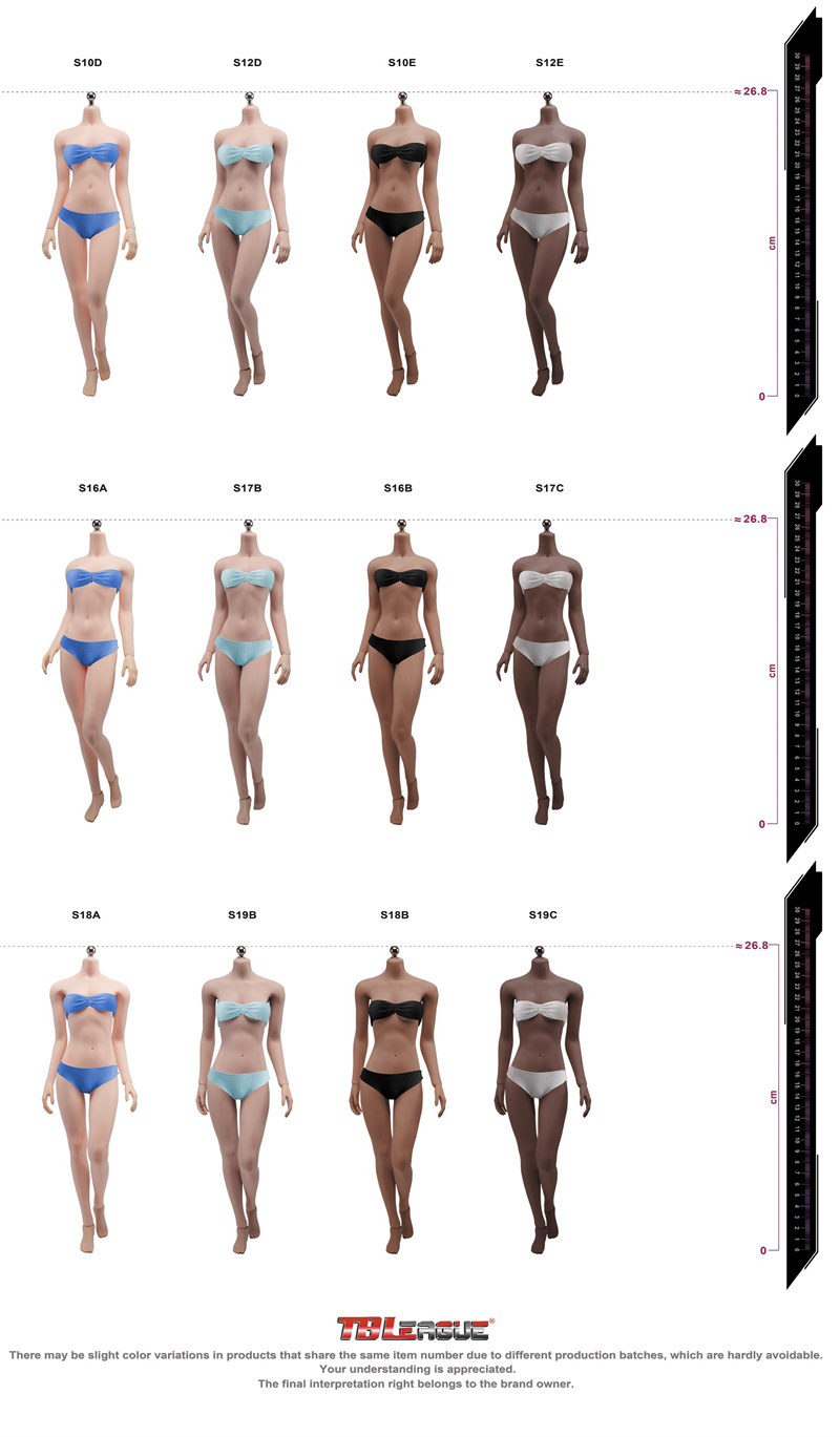 TBLeague无头钢骨1/6中胸窄肩