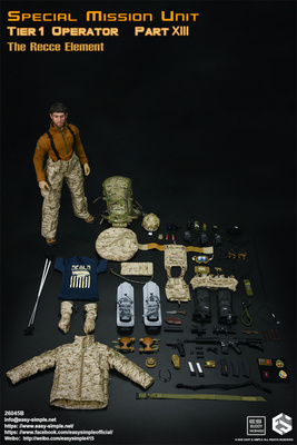 EASY&SIMPLE ES 1/6比例 26045B 特别任务第1梯队撤离小组 现货