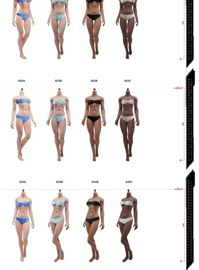 TBL phicen 1/6 S24A-S27B OB萝莉 无头包胶钢骨素体 现货