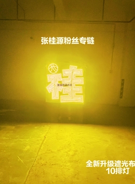 张桂源超薄贴片软灯牌超亮COB灯牌应援明星粉丝团购遮光布款定制