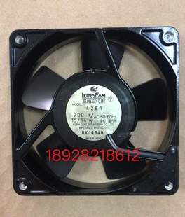 120 4251M 12025 全金属超薄铁叶高温风扇 原装 220V 育良