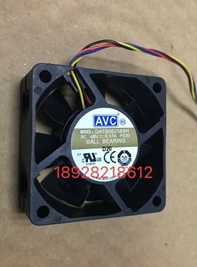 原装 AVC DATB0625B2U 12V 0.6A 6CM 6025 4线PWM 大风量散热风扇