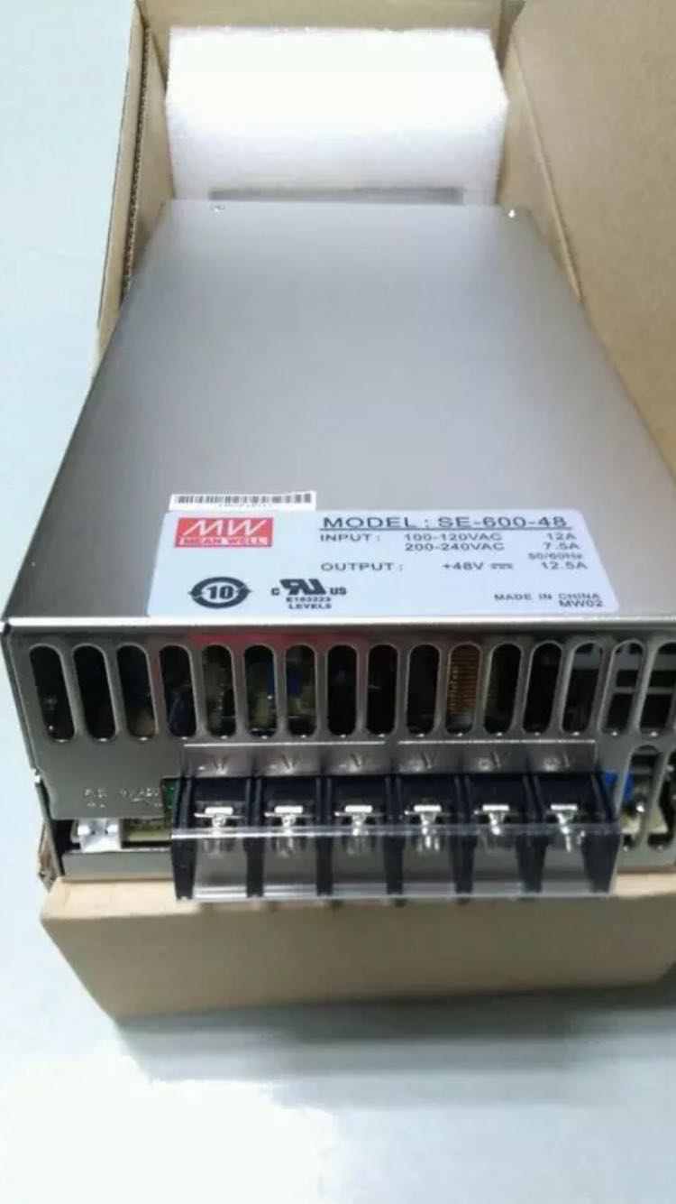SE600-48V 台湾明纬开关电源 600W 48V12.5激光器专用电源