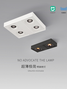 超薄明装射灯已接入米家APP智能筒灯客厅无主灯涂鸦防眩斗胆灯