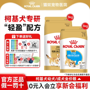 29成犬中型犬贵宾皇家柯基幼犬狗粮3KG 皇家狗粮柯基专用粮CGA25