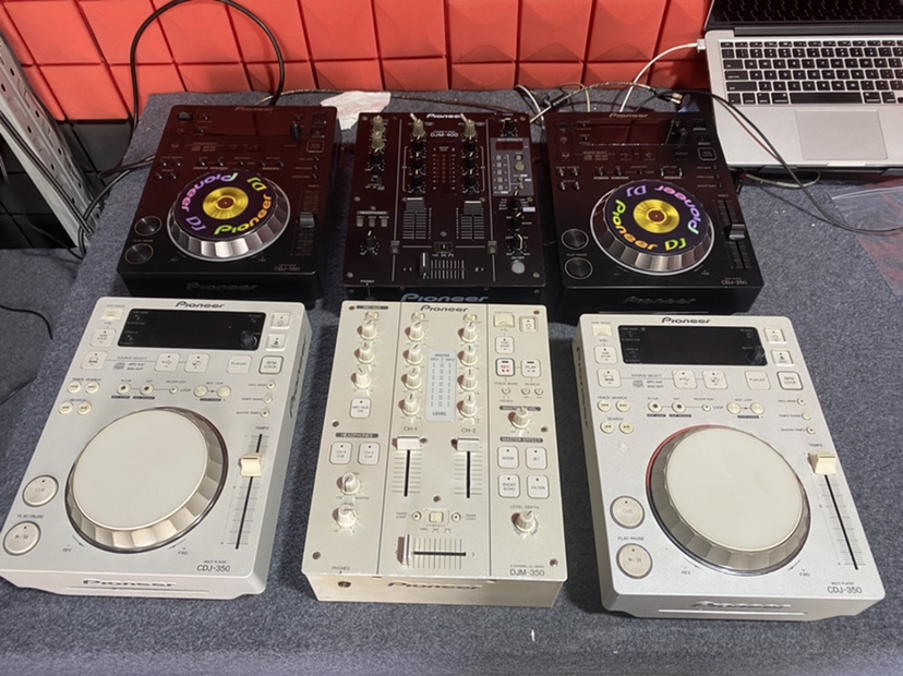 先锋打碟机 350打碟机套装 cdj 350 djm 400混音台成色实拍