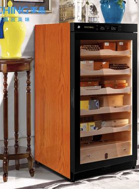 Raching/美晶雪茄柜 C230A压缩机恒温恒湿雪松木家用雪茄盒保湿柜
