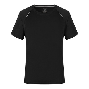 定制速干网眼T恤衫短袖圆领跑步运动健身休闲宽松上衣广告文化衫