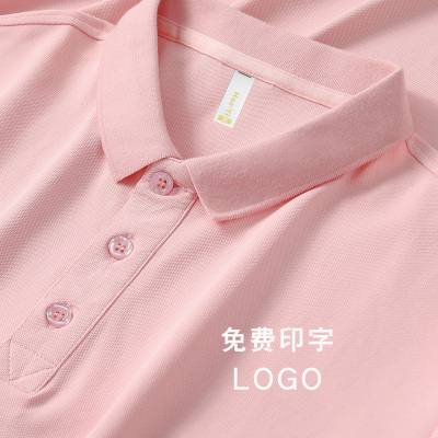 纯色短袖t恤polo衫工作服