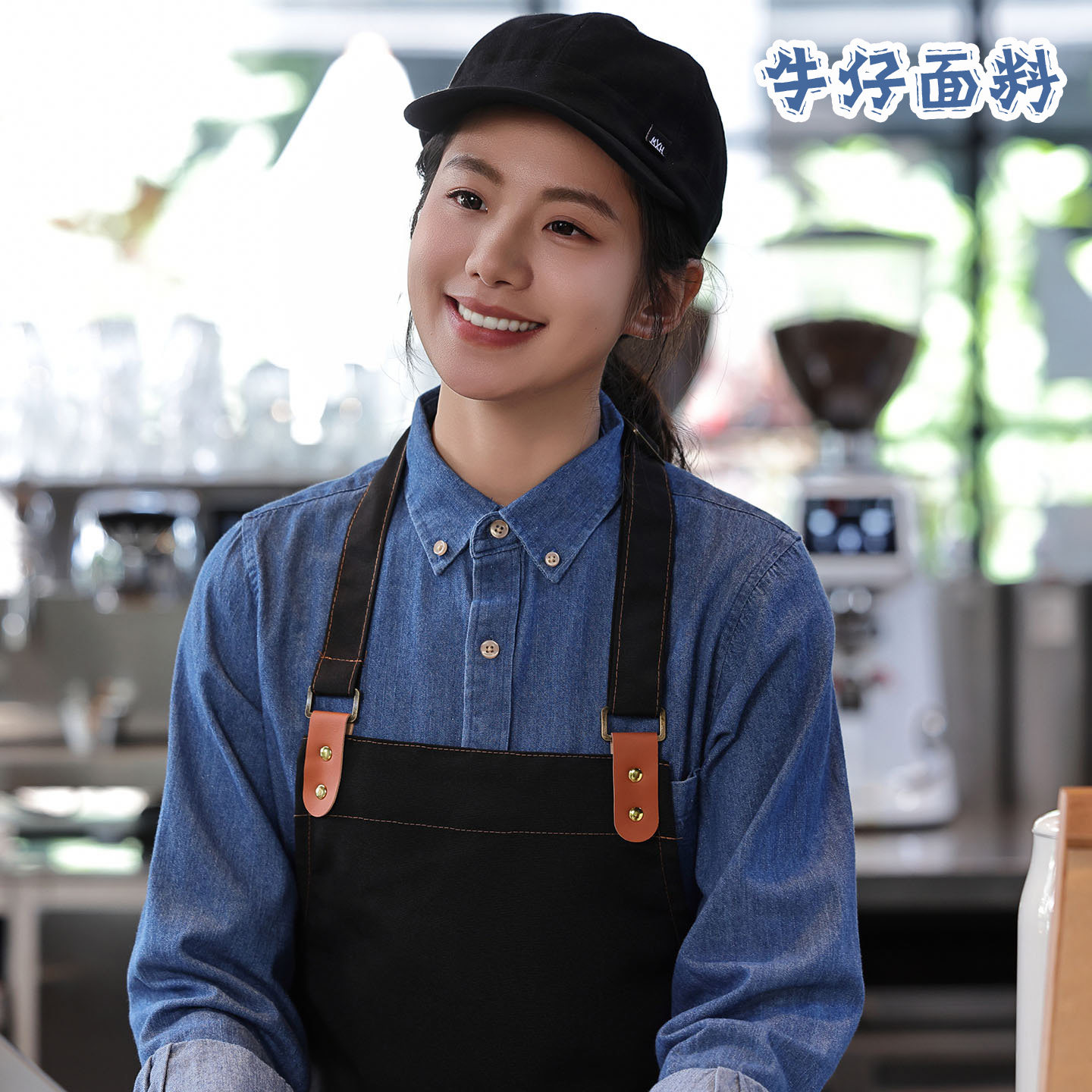 牛仔衬衣工作服长袖奶茶咖啡西餐厅烘焙火锅餐饮服务员衬衫秋冬装,女装/女士精品,衬衫,淘宝优惠券,粉丝福利购,淘宝优惠卷