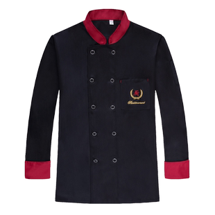 厨师工作服长袖调节袖酒店火锅店后厨房工装面包蛋糕店烘焙师工衣