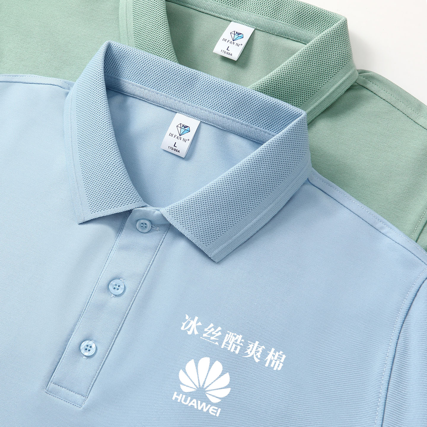 短袖polo衫女定制纯色翻领冰丝棉t恤工作服印logo大码运动体恤衫