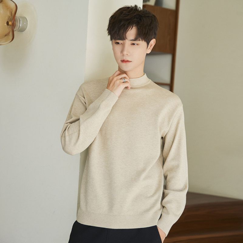 中领毛衣男士针织衫秋冬季2025新款套头韩版外穿半高领打底衫内搭,男装,针织衫/毛衣,淘宝优惠券,粉丝福利购,淘宝优惠卷