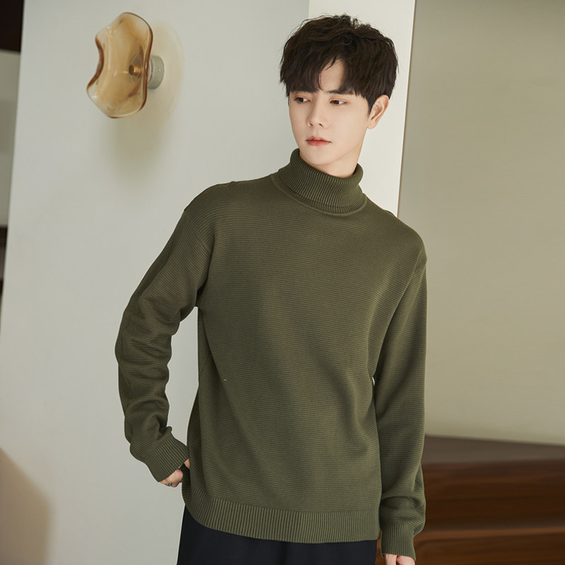 秋冬季高领毛衣男士加厚2025新款针织衫内搭打底套头上衣韩版潮流,男装,针织衫/毛衣,淘宝优惠券,粉丝福利购,淘宝优惠卷
