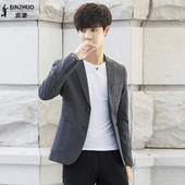 外套青年修身 男士 韩版 潮流休闲西服套装 春夏季 上衣单件正装 小西装