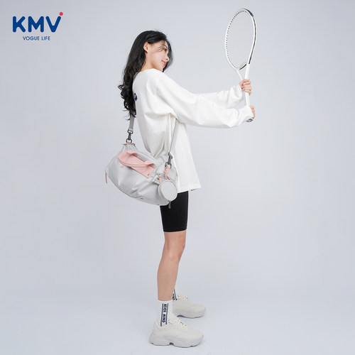 KMV健身包女运动包小干湿分离独立鞋仓短羽毛球包游泳收纳训练包