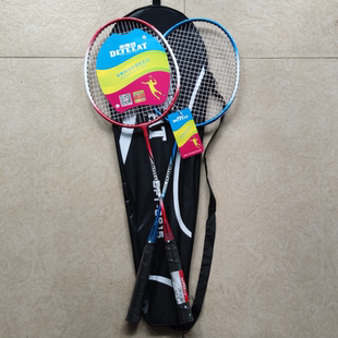 帝弗特铁合金羽毛球拍一副学生成人通用休闲娱乐健身运动羽毛球拍