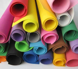 彩色海绵纸泡沫纸手工幼儿园立体材料软卡纸剪纸压花环保服装饰纸