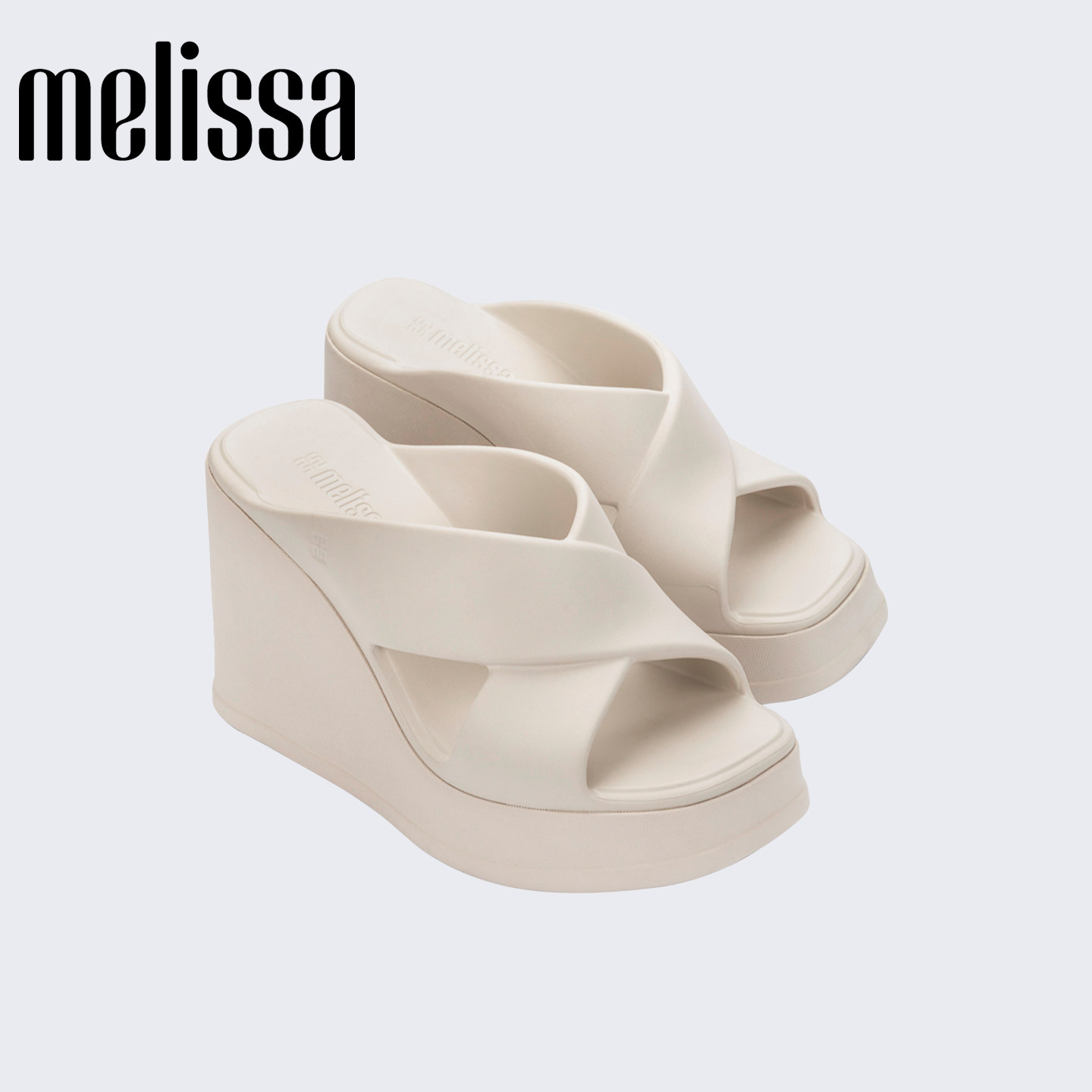 Melissa/梅丽莎新款超火女夏外穿高跟拖鞋厚底面包鞋38046&37856