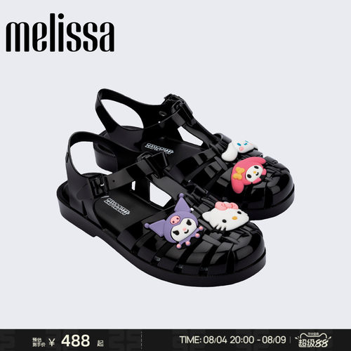 Melissa/梅丽莎2026新款三丽鸥HELLO KITTY联名女士罗马凉鞋37877