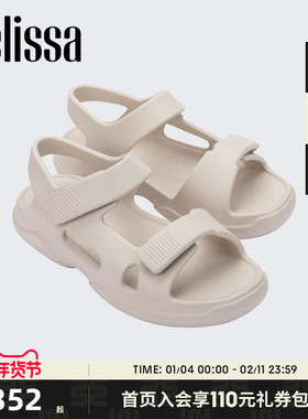 Melissa梅丽莎Free系列新款女夏季外穿旅行度假面包果冻凉鞋33974