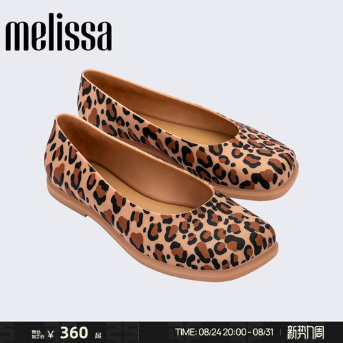 Melissa梅丽莎26早秋女士时尚外穿平底方头芭蕾单鞋35834