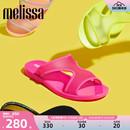 休闲夏季 女士外穿一字拖拖鞋 撞色平底时尚 Melissa梅丽莎新款 33517