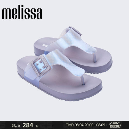 Melissa梅丽莎春季新款女士小可人字拖时尚休闲平底凉拖35933