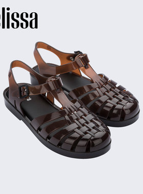 Melissa梅丽莎26年新款海边沙滩平底女夏季外穿果冻罗马凉鞋32408