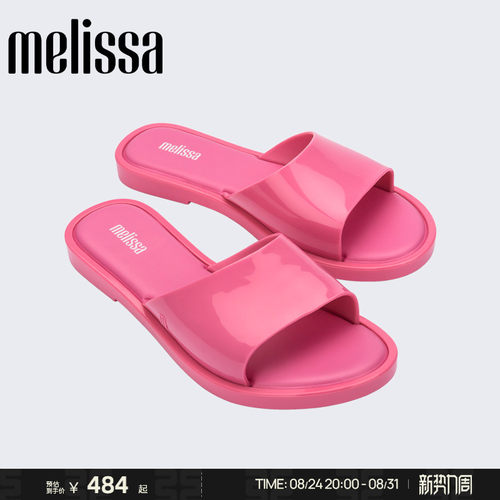 Melissa梅丽莎女士时尚平底休闲外穿一字拖凉拖33962