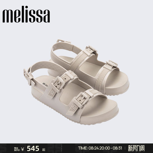Melissa/梅丽莎女夏季双跟带露趾博肯拖鞋度假沙滩户外凉鞋36895