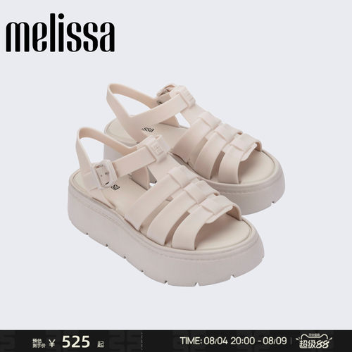 [拍大一码]Melissa/梅丽莎26新款女生夏季罗马露趾厚底凉鞋37065