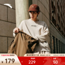 上衣152548708 简约休闲针织长袖 安踏加绒套头卫衣男2025冬季 新款