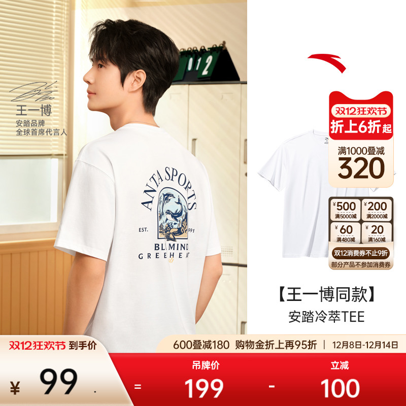 安踏冰丝T男凉感短袖t恤
