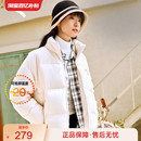 保暖立领棉服外套162448905N 面包服女子冬季 安踏多彩羽绒服 短款