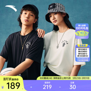 冰丝抗菌短袖 休闲t恤男女2026新款 上衣 美式 安踏凯里·欧文系列