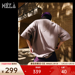 运动上衣 纯棉t恤男女重磅短袖 安踏凯里·欧文Hélà系列 情侣款