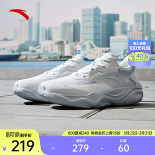 运动鞋 安踏软底男子综训鞋 室内训练鞋 轻便舒适减震回弹健身鞋 春季