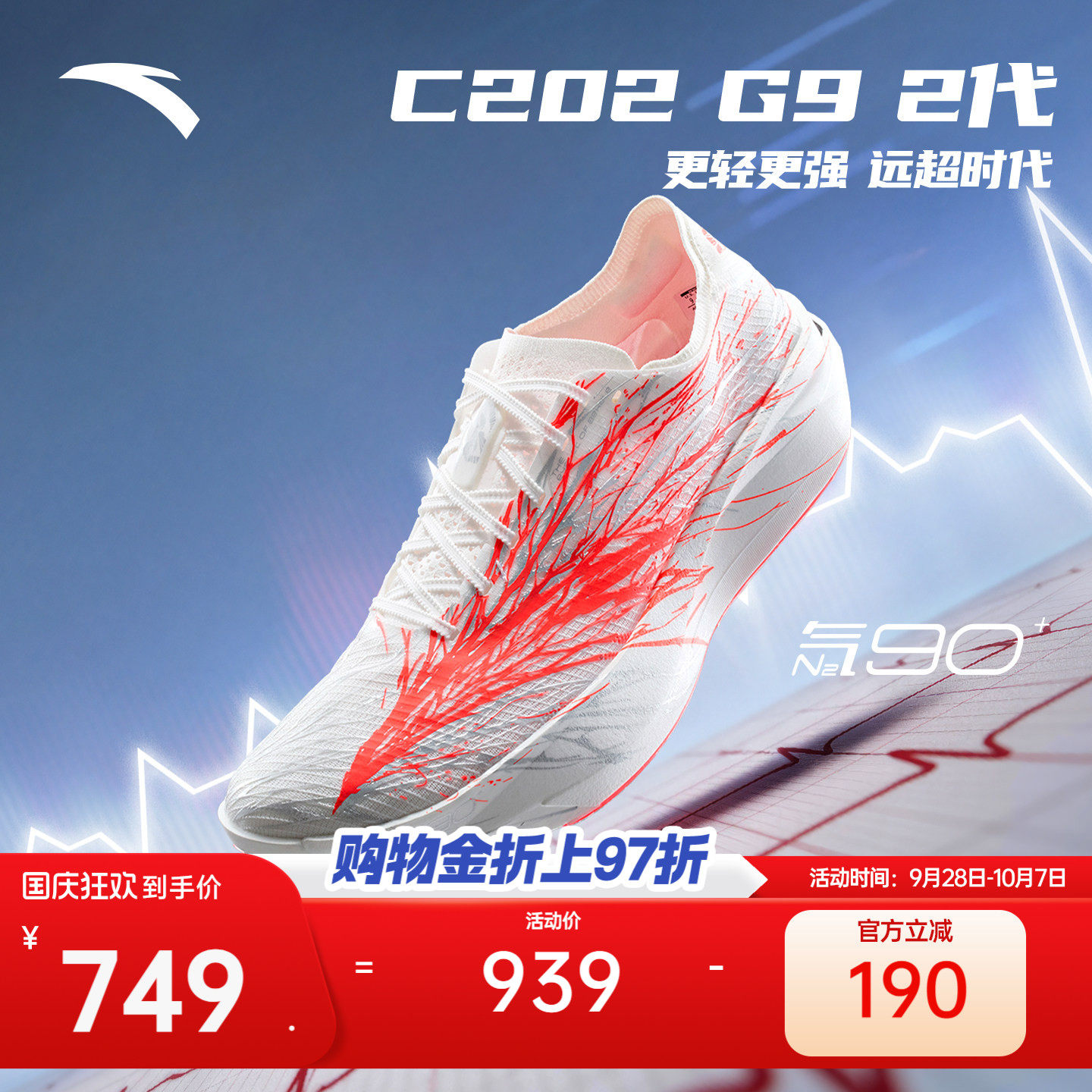 安踏C202G92代马拉松碳板跑鞋图片